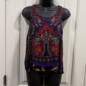Patrons of Peace Boho Tank Top Size: Medium